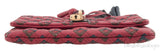 Quilted Leather Tassel Padlock Clutch