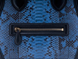 Mini Luggage Blue Python