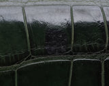 Gucci Crystal Embellished Horsebit Green Crocodile Mini Clutch