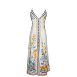 Zimmermann Hayycon Printed Linen Slip Dress