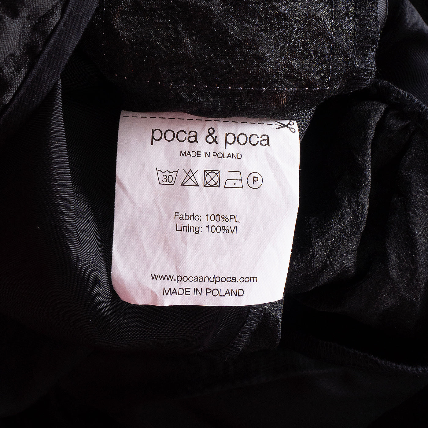 Poca & Poca Black Ruffled Midi Dress S