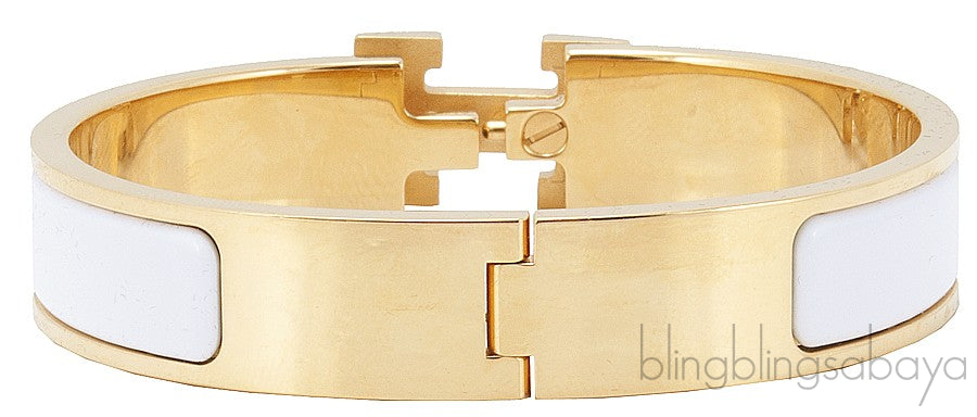 Clic Clac White H Bracelet PM