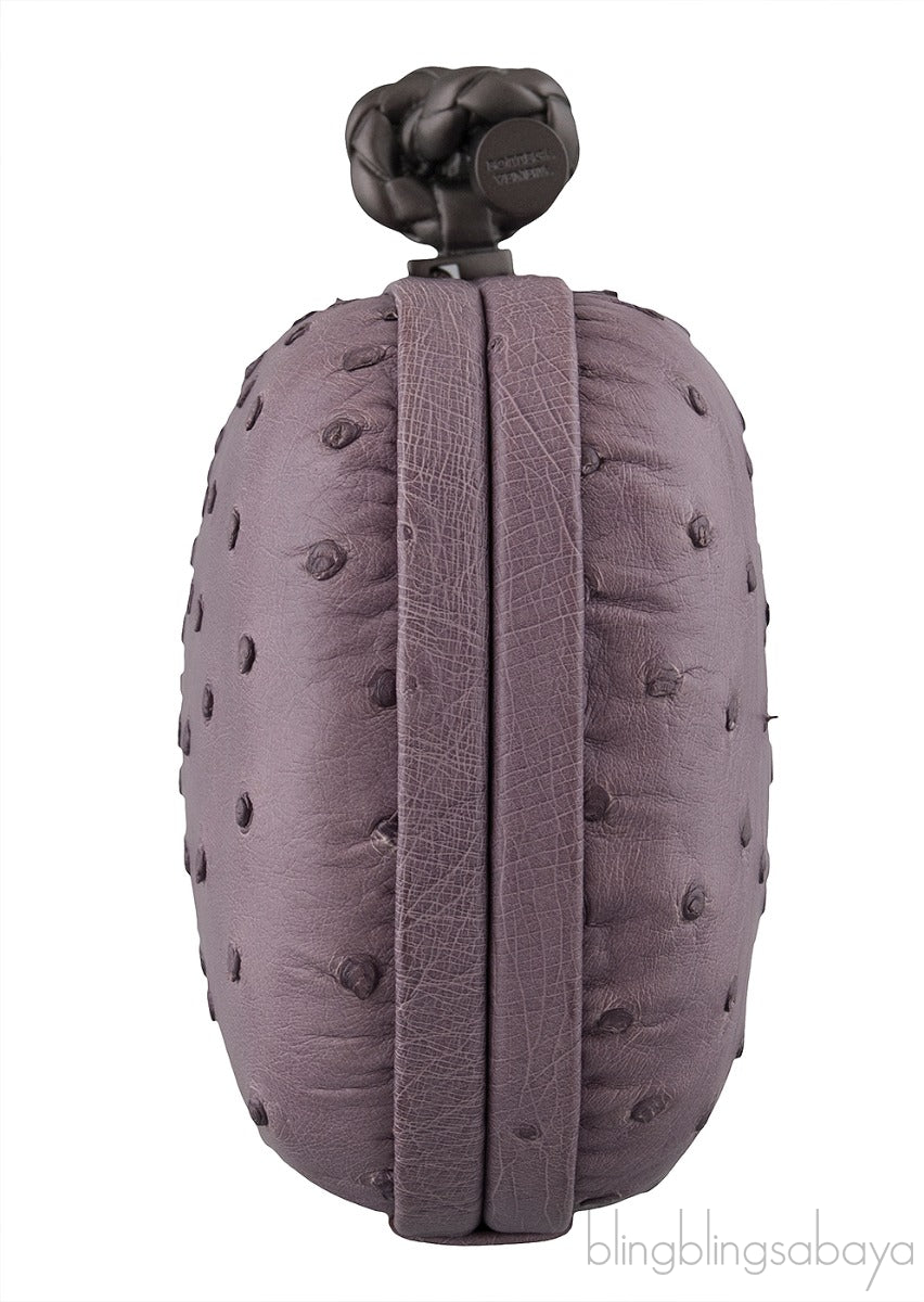 Knot Ostrich Mini Clutch