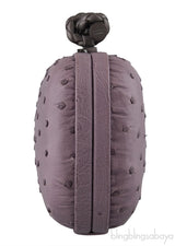 Knot Ostrich Mini Clutch