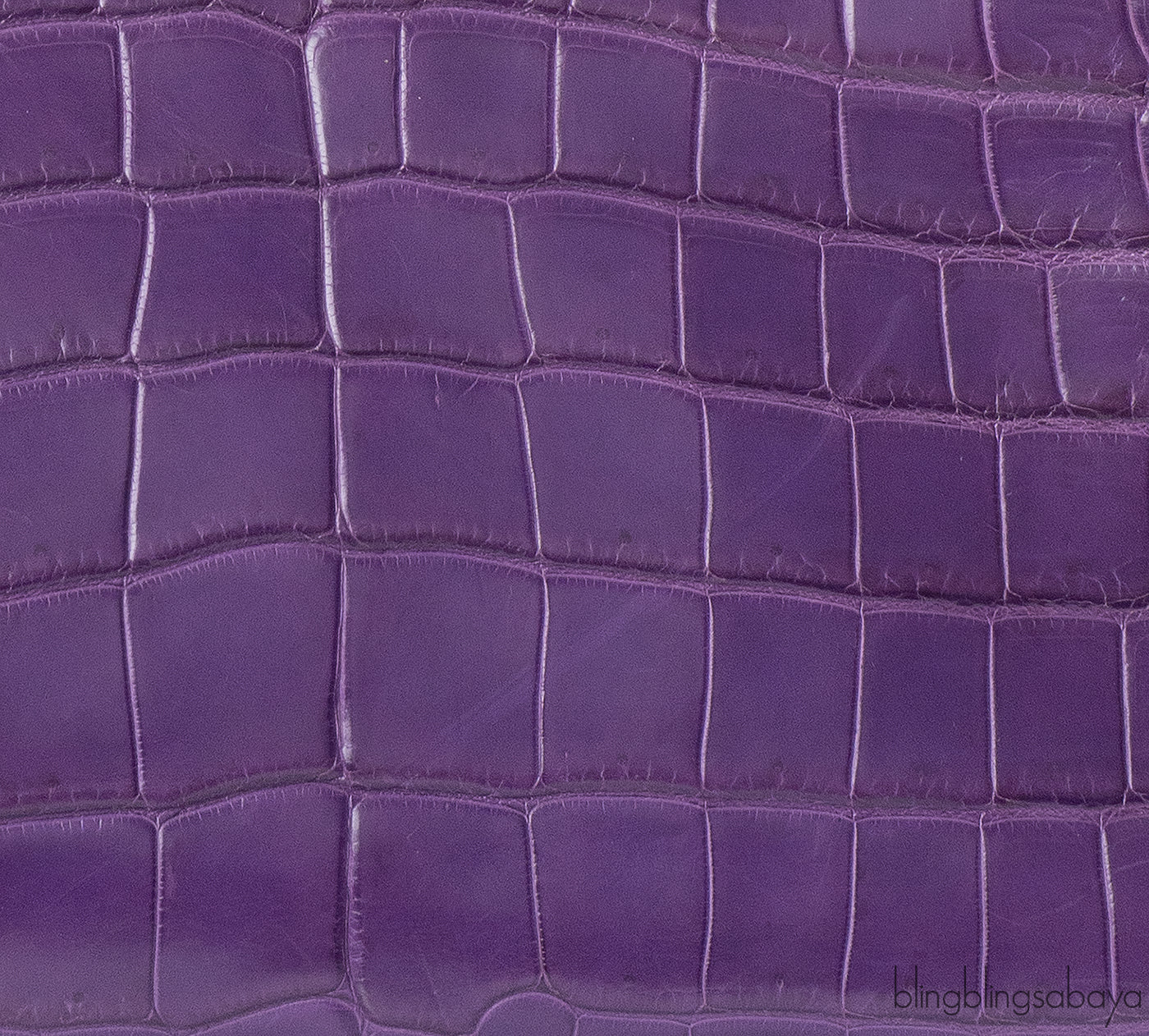 Fendi Purple Crocodile Medium Peekaboo GHW