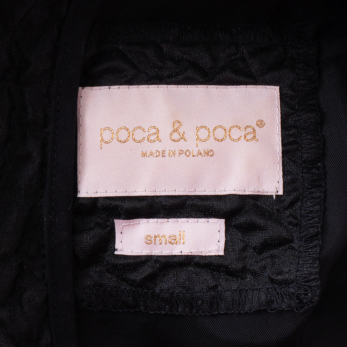 Poca & Poca Black Ruffled Midi Dress S