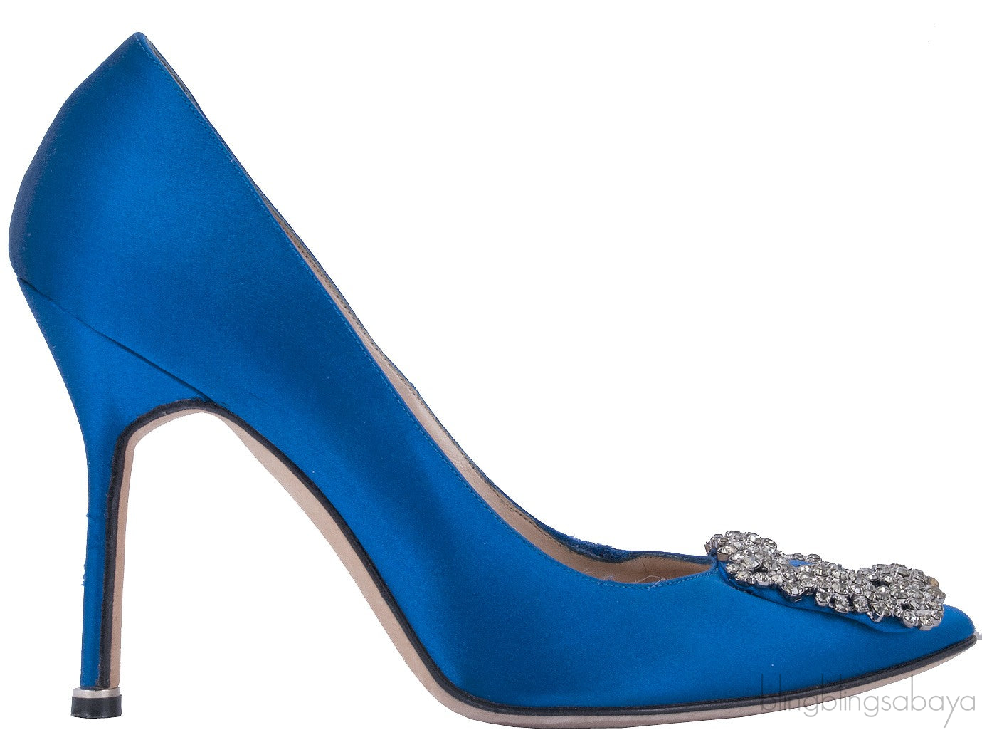 Blue Hangisi Satin Pump