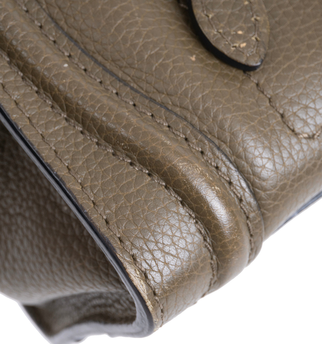 Celine Nano Olive Green Shoulder Bag