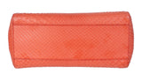Fendi Orange Python Mini Peekaboo Bag