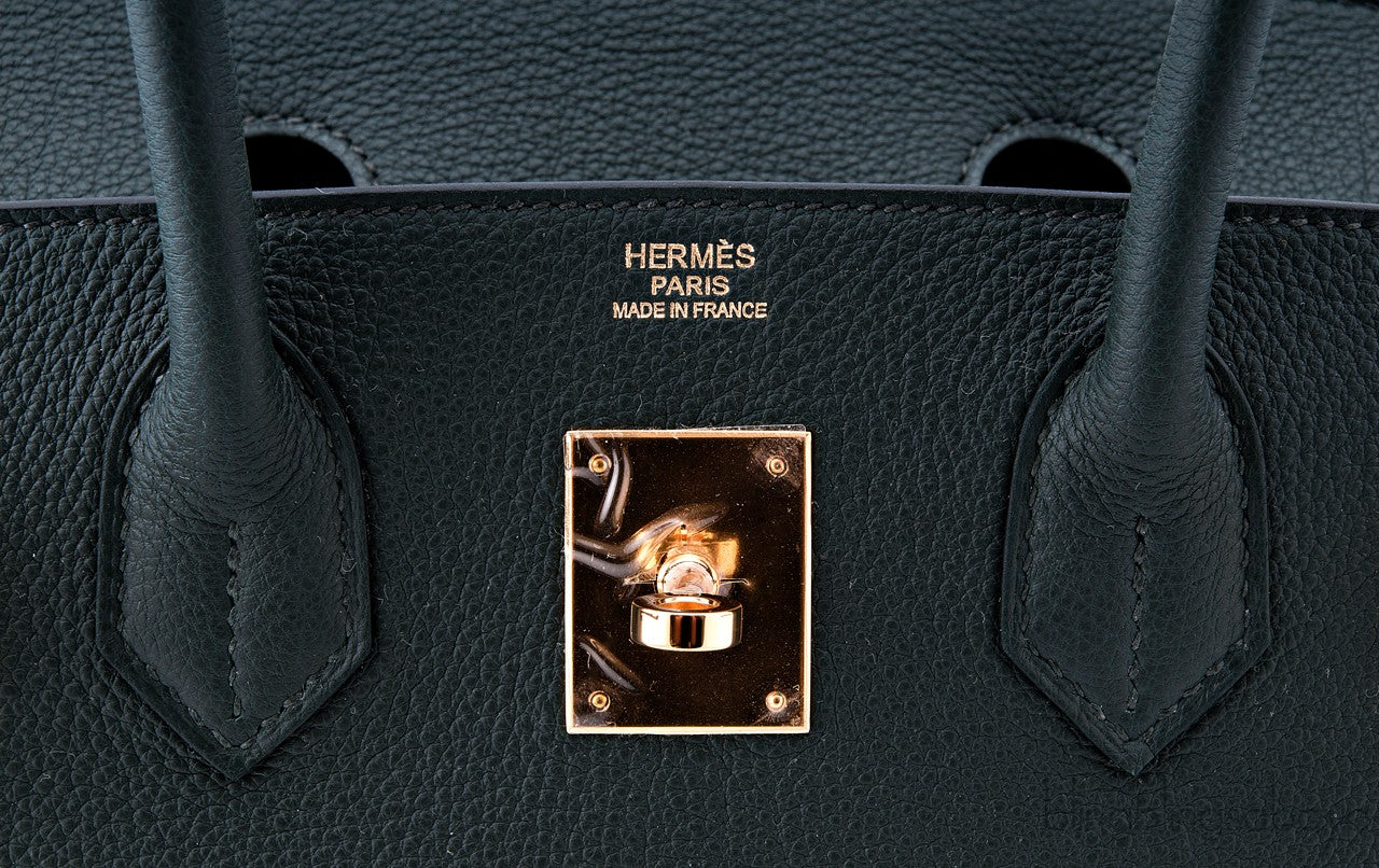 Birkin 30 Vert Fonce Togo