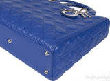 Lady Dior Large Iris Quilted Bag