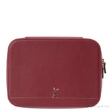 Cartier Travel Jewelery Box Leather Diabolo Red