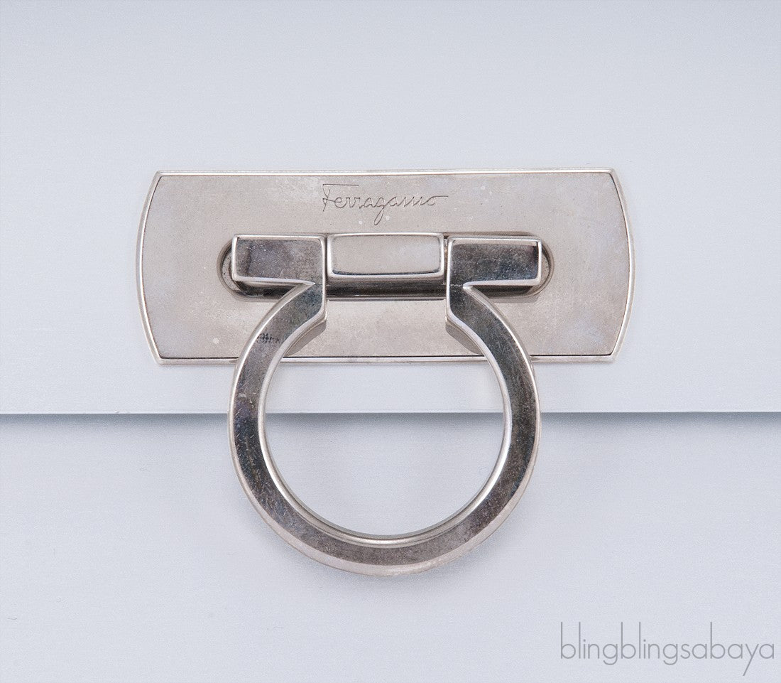 Silver Metal Vintage Mini Bag