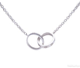 White Gold LOVE Necklace