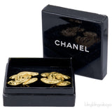 Vintage CC Quilted Earrings