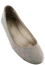 Silver Crystal Ballet Flat