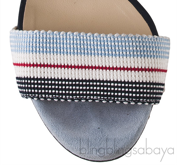 Stripe Multi-color Strappy Sandals