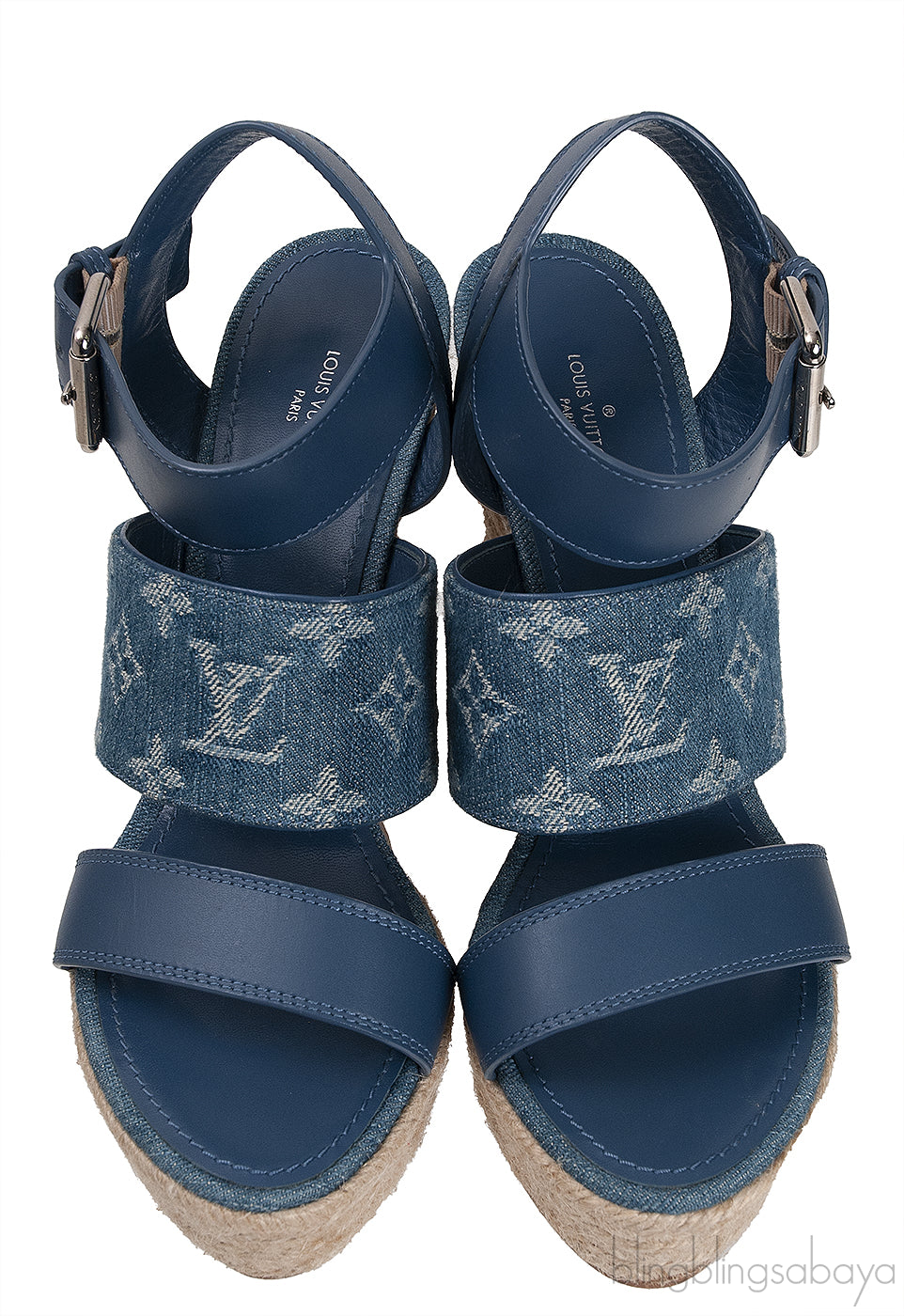 Blue Starboard Wedge Sandal