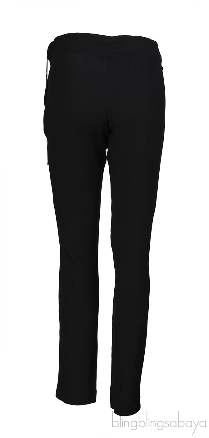 Iro Black Chain Embellished Trouser