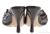 Bottega Veneta Fondant Patent Leather Bunny Mules 38.5