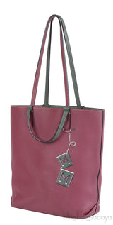 Moynat Quattro Reversible Bi-color Leather Tote
