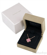 Pink Vintage Alhambra Holiday Pendant Necklace