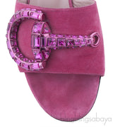 Fuchsia Suede Maxine Sandals