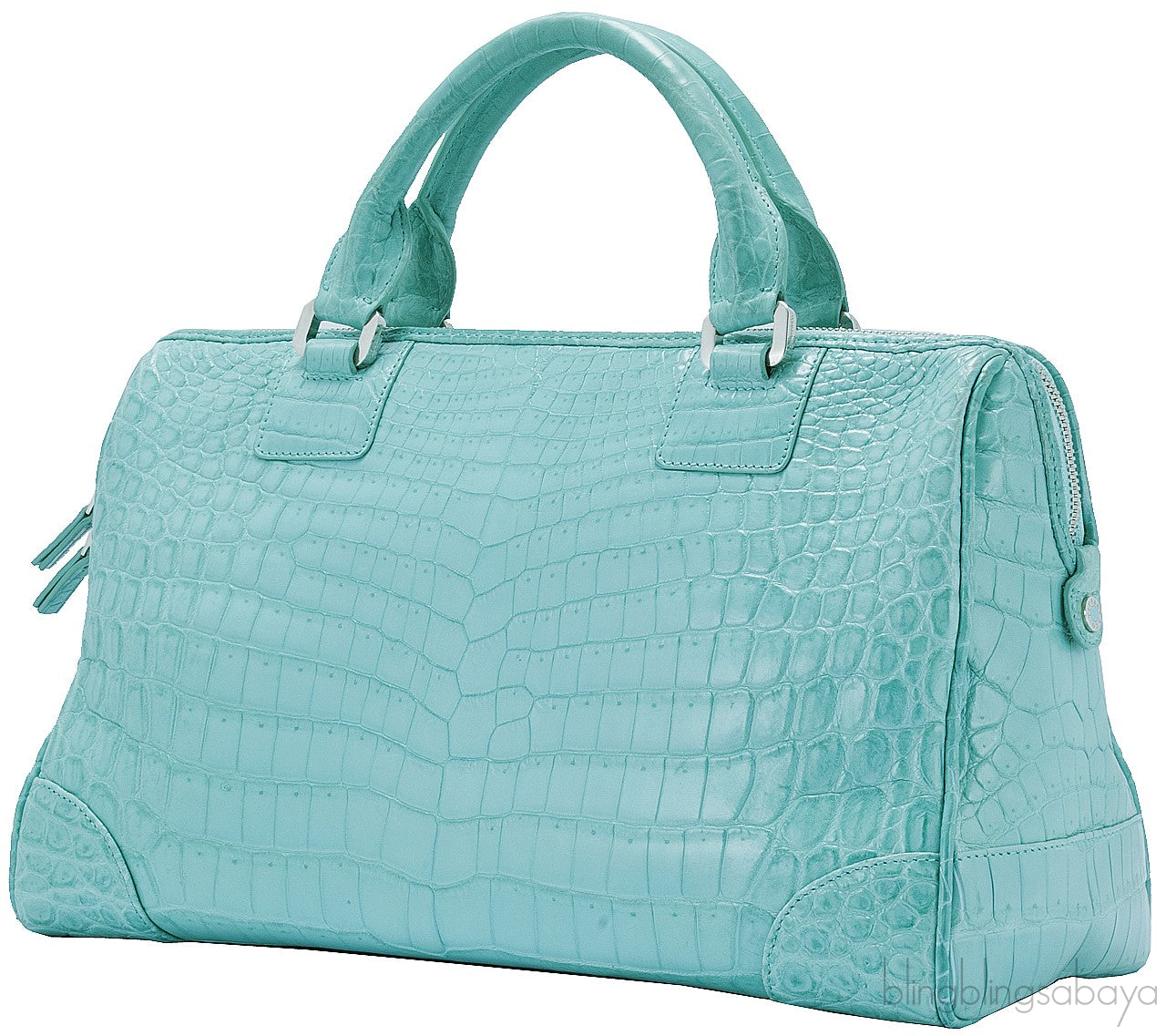 Tiffany Blue Crocodile Handbag