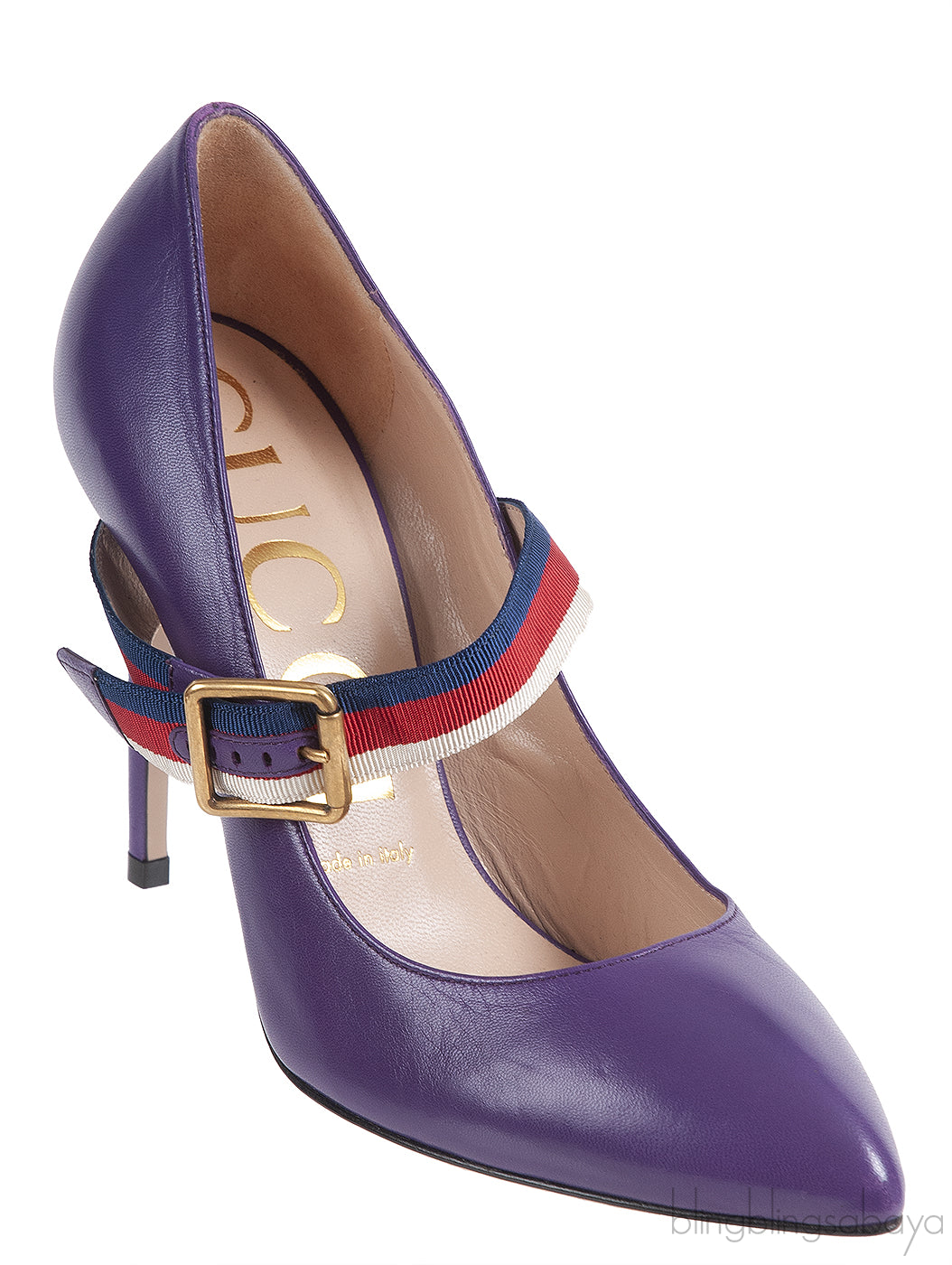 Gucci Purple Sylvie High Heels