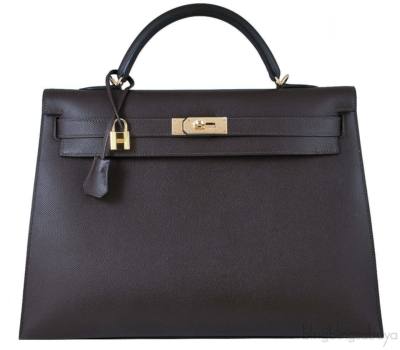 Kelly 40 Choco Brown Sellier Epsom
