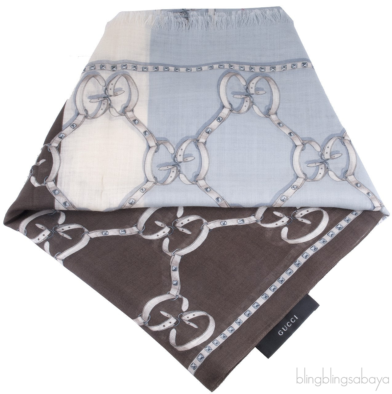 GG Print Tri-color Scarf