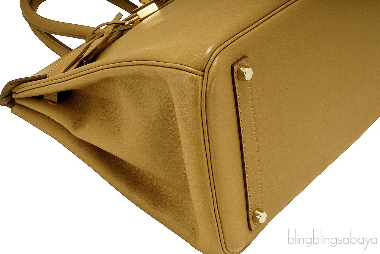 Birkin 35 Camel Swift GHW