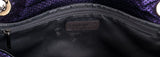 Purple Drill Perforated Flap Bag