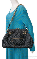 Black Quilted Stam Bag