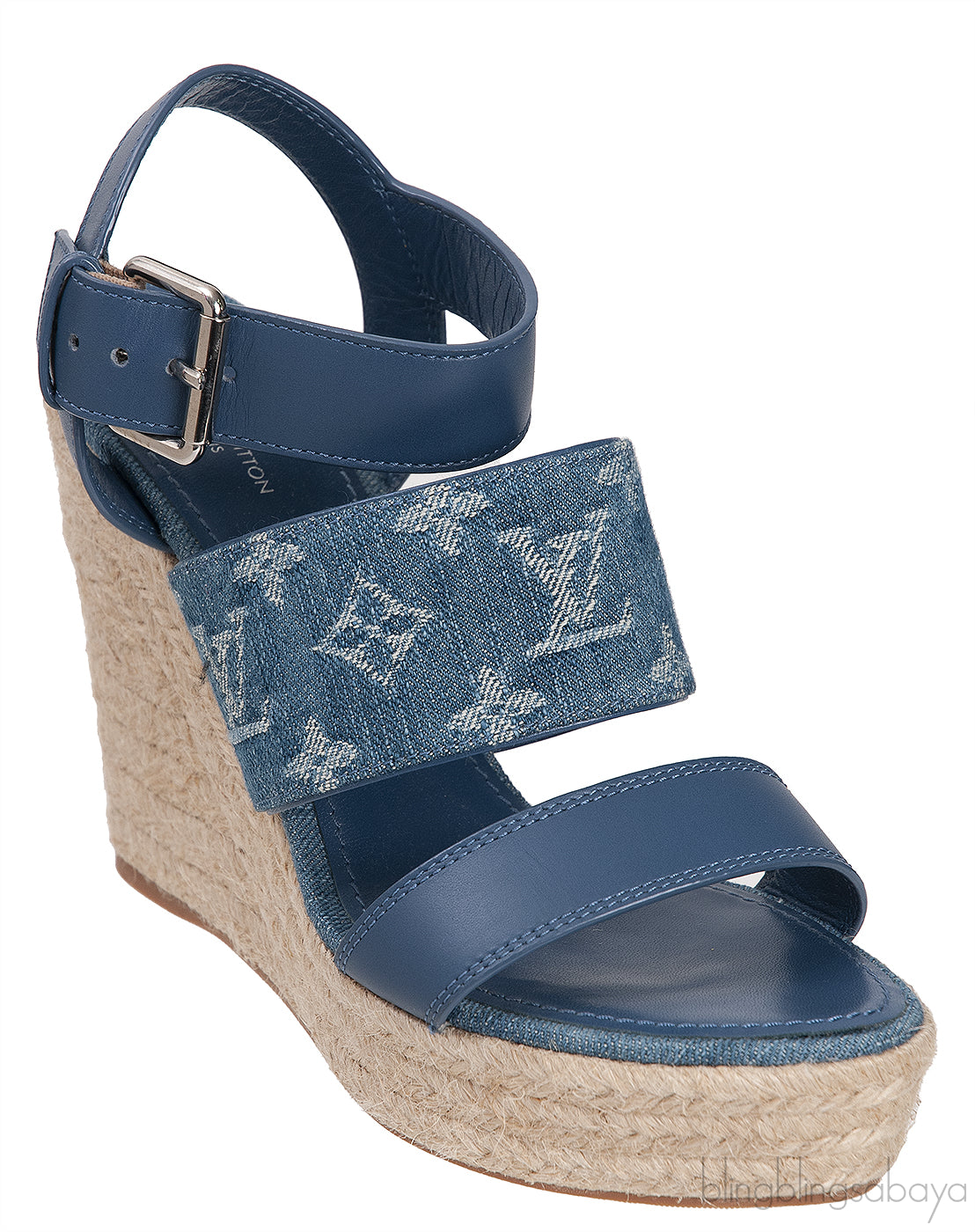 Blue Starboard Wedge Sandal