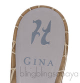 Moss Green Croc Embossed Crystal Heeled Sandals
