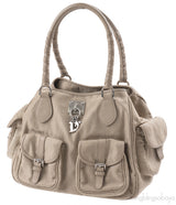 Christian Dior Oblique Canvas & Leather Multi-Pocket Bag