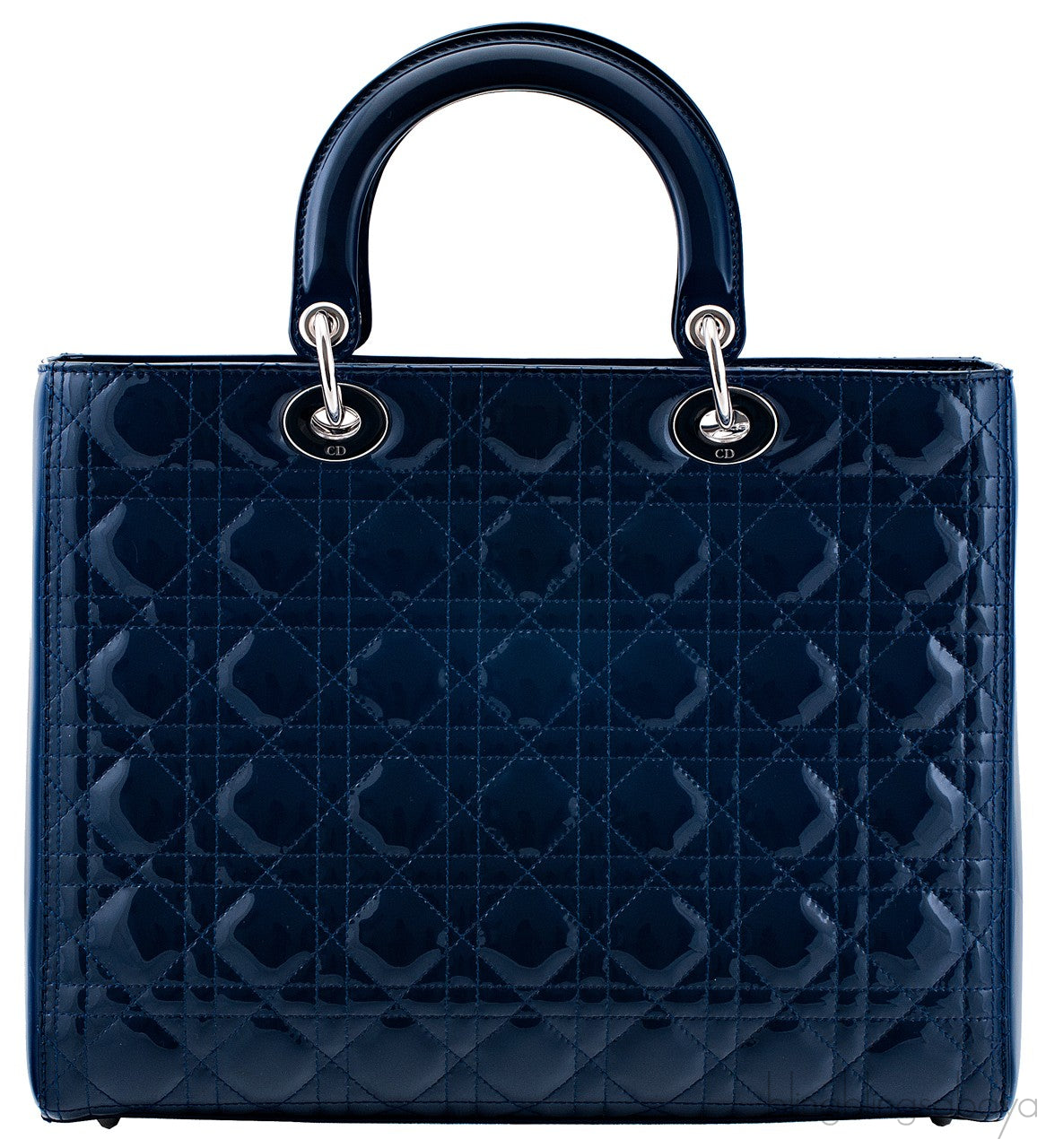 Large Navy Blue Lady Dior