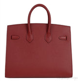 Birkin 25 Sellier Rouge Epsom GHW
