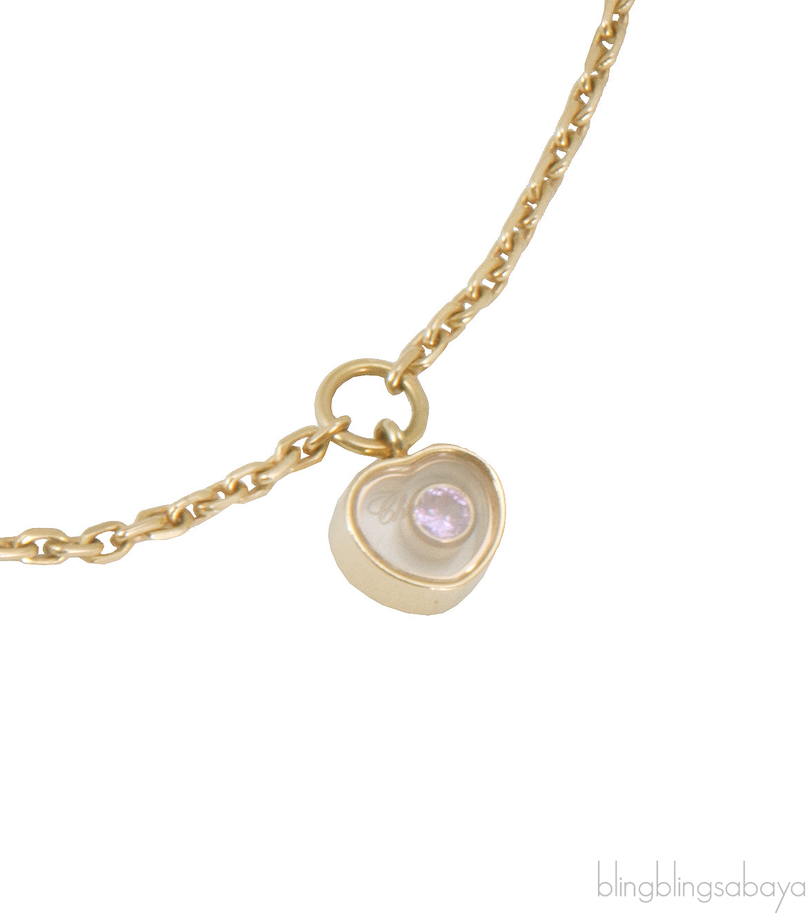 Yellow Gold Pink Sapphire Bracelet