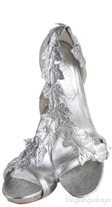 Silver Ivy Leaf Sandals