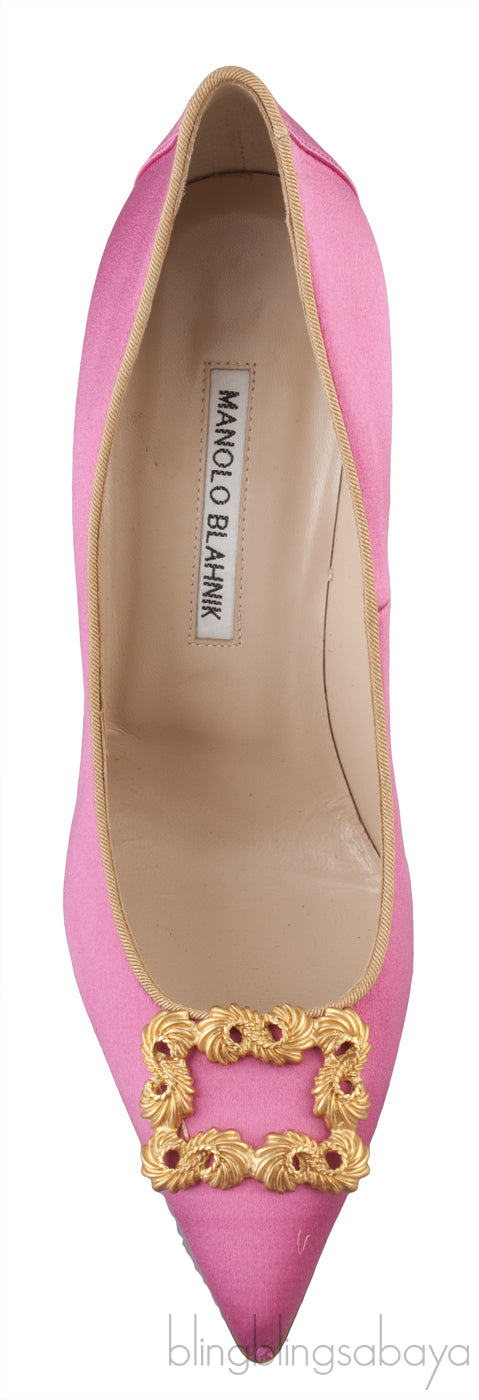 Fuchsia Tradimod Satin Heels