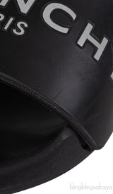 Givenchy Black Logo Print Pool Rubber Slides