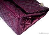 2.55 Reissue Metallic Burgundy Flap