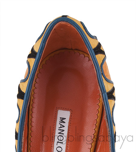 Multicolor Caritas Suede Heels