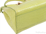 Apple Green Crocodile Mini Peekaboo