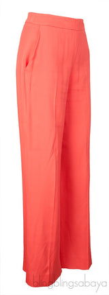 Orange High Rise Trouser