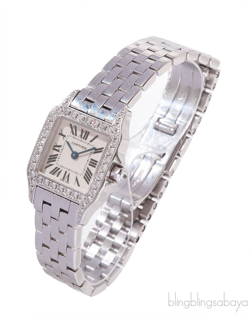 Cartier Panthere 18k White Gold Diamond Watch