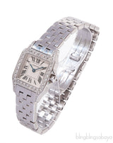 Cartier Panthere 18k White Gold Diamond Watch