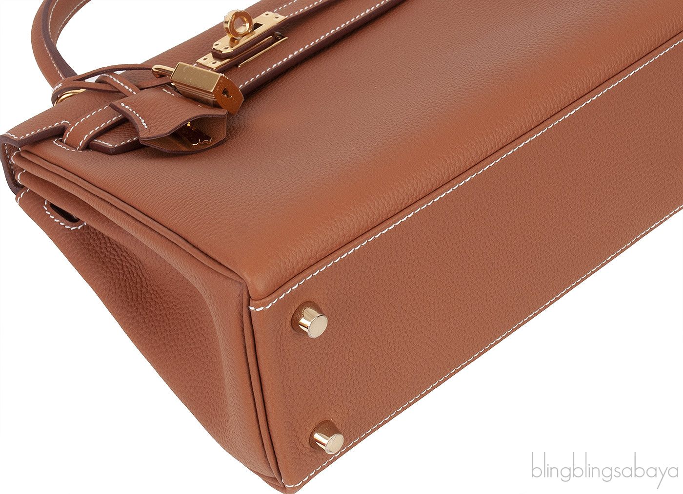 Kelly 25 Gold Togo Retourne GHW
